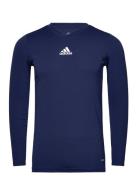 Team Base Tee Y Sport T-shirts Long-sleeved T-Skjorte Navy Adidas Performance