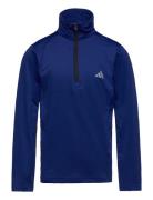 J Hea 1/2 Zip Sport T-shirts Long-sleeved T-Skjorte Blue Adidas Performance