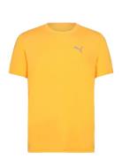 Run Cloudspun Ss Tee Sport Men Sports Clothes Sport Tops Sport T-Skjorte Yellow PUMA