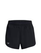 Ua Fly By 2-In-1 Shorts Sport Women Sport Clothing Sport Shorts Sport Training Shorts Black Under Armour