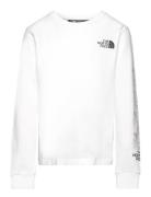 B New L/S Graphic Tee Sport T-shirts Long-sleeved T-Skjorte White The North Face