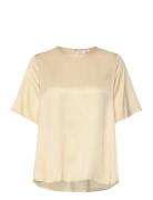 Denise Top 14905 Designers Blouses Short-sleeved Yellow Samsøe Samsøe