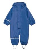 Rainwear Suit W.fleece Outerwear Coveralls Rainwear Coveralls Blue CeLaVi