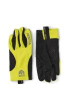 Runners All Weather - 5 Finger Dark Grey-6 Sport Gloves Finger Gloves Yellow Hestra