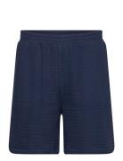 Enzi Seersucker Short Designers Shorts Casual Navy Daily Paper