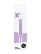 Ilu Tweezers Slant, Purple Beauty Women Makeup Face Makeup Tools Nude ILU