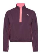 Run For Her Fashion Woven 1/2 Zip Sport Sport Clothing Sport Sweatshirts & Hoodies Sport Sweatshirts Purple PUMA