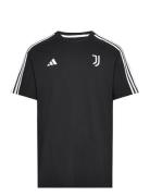 Juve Dna Tee Sport Men Men Sports Clothes Sport Tops Sport T-Skjorte Black Adidas Performance