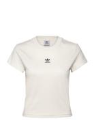 Essentials Slim Tee Sport Sport Clothing Sports Tops & T-shirts Sport T-Skjorte Cream Adidas Originals