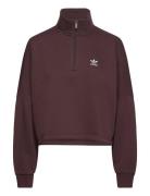 Essentials Half Zip Fleece Sport Sport Clothing Sport Fleeces & Midlayers Brown Adidas Originals