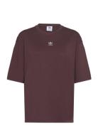 Essentials Boyfriend Tee Loose Sport Women Sport Clothing Sports Tops & T-shirts Sport T-Skjorte Burgundy Adidas Originals