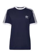 3-Stripes Tee Sport Men Men Sports Clothes Sport Tops Sport T-Skjorte Navy Adidas Originals