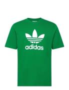 Trefoil T-Shirt Sport Men Sports Clothes Sport Tops Sport T-Skjorte Green Adidas Originals