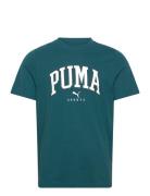 Puma Squad Big Graphic Tee Sport Men Men Sports Clothes Sport Tops Sport T-Skjorte Blue PUMA