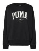 Puma Squad Crew Fl Sport Women Sport Clothing Sport Sweatshirts & Hoodies Sport Sweatshirts Black PUMA