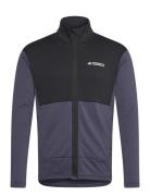 Mt Lt Fl Fz Ja Sport Men Sport Clothing Sport Fleeces & Midlayers Navy Adidas Terrex