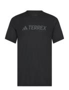 Mt Log Tech T Sport Men Men Sports Clothes Sport Tops Sport T-Skjorte Black Adidas Terrex