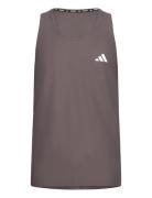 Own The Run Tank Sport Men Men Sports Clothes Sport Tops Sport T-Skjorte Grey Adidas Performance