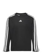 J Tr-Es 3S Ls Sport T-shirts Long-sleeved T-Skjorte Black Adidas Sportswear