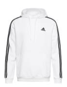 Essentials Fleece 3-Stripes Hoodie Sport Sport Clothing Sport Sweatshirts & Hoodies Sport Hoodies White Adidas Sportswear