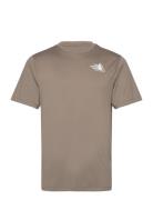 M 24/7 S/S Tee Reg Graphic Sport Men Men Sports Clothes Sport Tops Sport T-Skjorte Beige The North Face