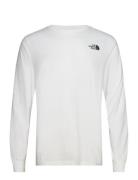 M L/S Easy Tee Sport Men Sport Clothing Sport Tops Sport Long Sleeved Tops White The North Face