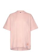 Asmc Logo Tee Sport Women Sport Clothing Sports Tops & T-shirts Sport T-Skjorte Pink Adidas By Stella McCartney