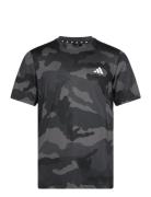 Adidas Train Essentials Camo Aop T-Shirt Sport Men Men Sports Clothes Sport Tops Sport T-Skjorte Black Adidas Performance