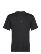 Adidas Yoga Tee Sport Men Men Sports Clothes Sport Tops Sport T-Skjorte Black Adidas Performance