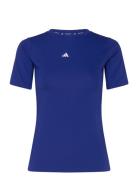 Techfit Training T-Shirt Sport Women Sport Clothing Sports Tops & T-shirts Sport T-Skjorte Blue Adidas Performance