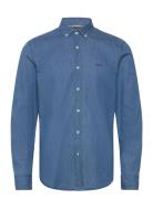 C-Hal-Bd-E-C1-243 Tops Shirts Denim Shirts Blue BOSS