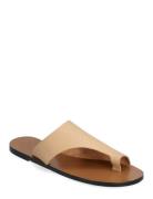 Rosa Nocciola Vacchetta Designers Sandals Flat Brown ATP Atelier