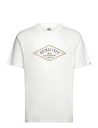 Qs Diamond Logo Ss Sport Men Men Sports Clothes Sport Tops Sport T-Skjorte White Quiksilver