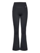 Ribbed Seamless Flare Petite Tights Sport Running-training Tights Seamless Tights Black Aim´n