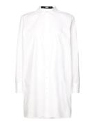 Embroidered Logo Tunic Designers Shirts Long-sleeved White Karl Lagerfeld