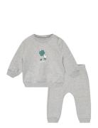 Set Sweater+Trousers Sets Sets With Long-sleeved T-shirt Grey United Colors Of Benetton