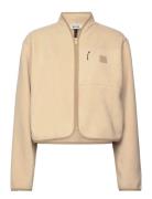 Durban Short Fleece Jacket T1 Tops Sweatshirts & Hoodies Fleeces & Midlayers Beige Rains