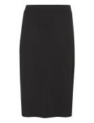 Kcjenna Jersey Skirt Skirts Knee-length & Midi Skirts Black Kaffe Curve