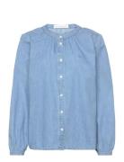 Pd-Luna Denim Shirt Tops Shirts Denim Shirts Blue Pieszak