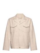 Sivert Linen Mix Jacket Designers Jackets Light Jackets Beige HOLZWEILER