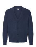 Sdnalli Ca Tops Knitwear Cardigans Navy Solid