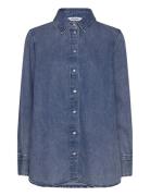 Srkeira Shirt Tops Shirts Denim Shirts Blue Soft Rebels