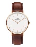 Classic 36 St Mawes Rg White Accessories Watches Analog Watches Brown Daniel Wellington