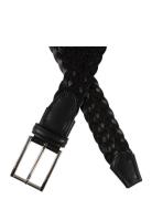 Braided Full Grain Leather Belt Accessories Belts Braided Belt Black Portia 1924