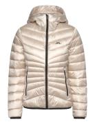 Lara Light Down Hood Sport Women Sport Clothing Sport Outerwear Sport Jackets Sport Padded Jackets Beige J. Lindeberg