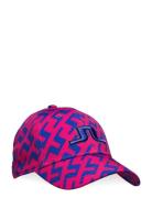 Anga Printed Cap Sport Women Sport Accessories Sport Caps Pink J. Lindeberg