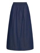 Cc Heart Ari Long Skirt Skirts Knee-length & Midi Skirts Navy Coster Copenhagen