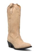 Liberty Suede Beige Leather Boots Shoes Boots Cowboy Boots Beige ALOHAS