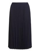 Fluid Pleated Midi Skirt Skirts Knee-length & Midi Skirts Navy Tommy Hilfiger