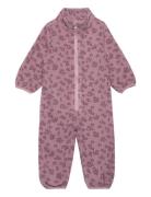 Nmnspektra Fleece Suit Aop Fo Outerwear Fleece Outerwear Fleece Coveralls Purple Name It